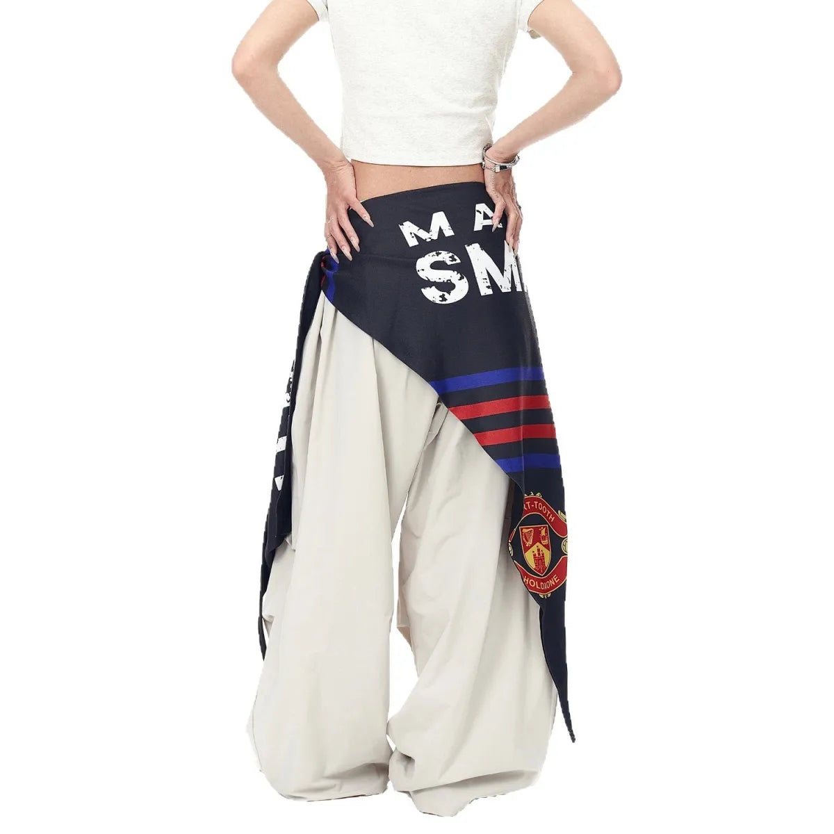 Layered High-Waist Cargo Pants - Bottoms - Cargo Pants - 3