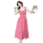 Rose Pink French Resort Midi Dress - All Dresses - Midi Dress - 4