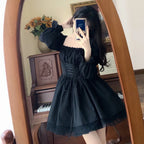 Plus Size Square Neck Lolita Princess Mini Dress - All Dresses - Lolita Dress - 3
