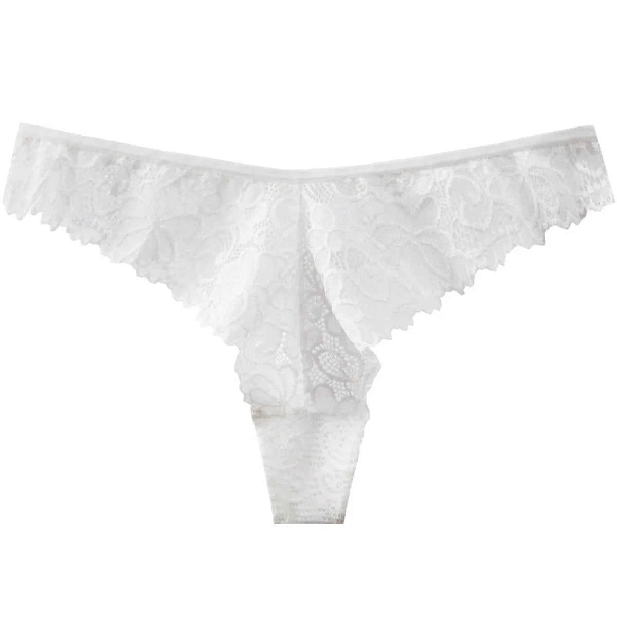 Low Waist Lace Thong with Cotton Lining - Women’s Clothing & Accessories - Panties - 8