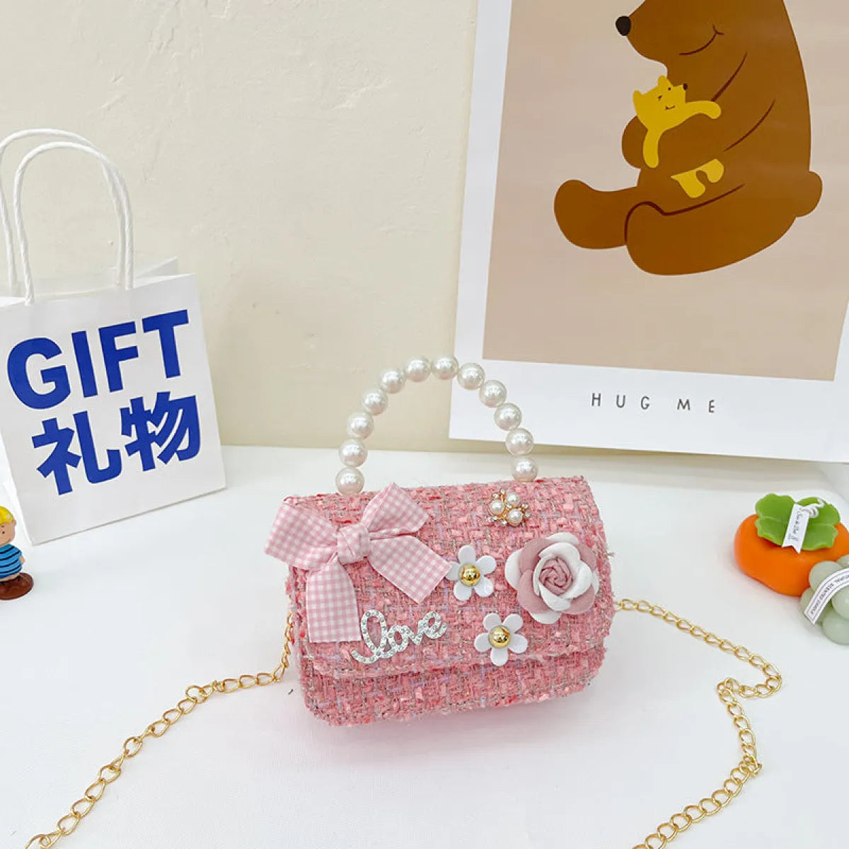 Pearl Bow Korean Shoulder Handbag - Women Bags & Wallets - Handbag / Purse - 9