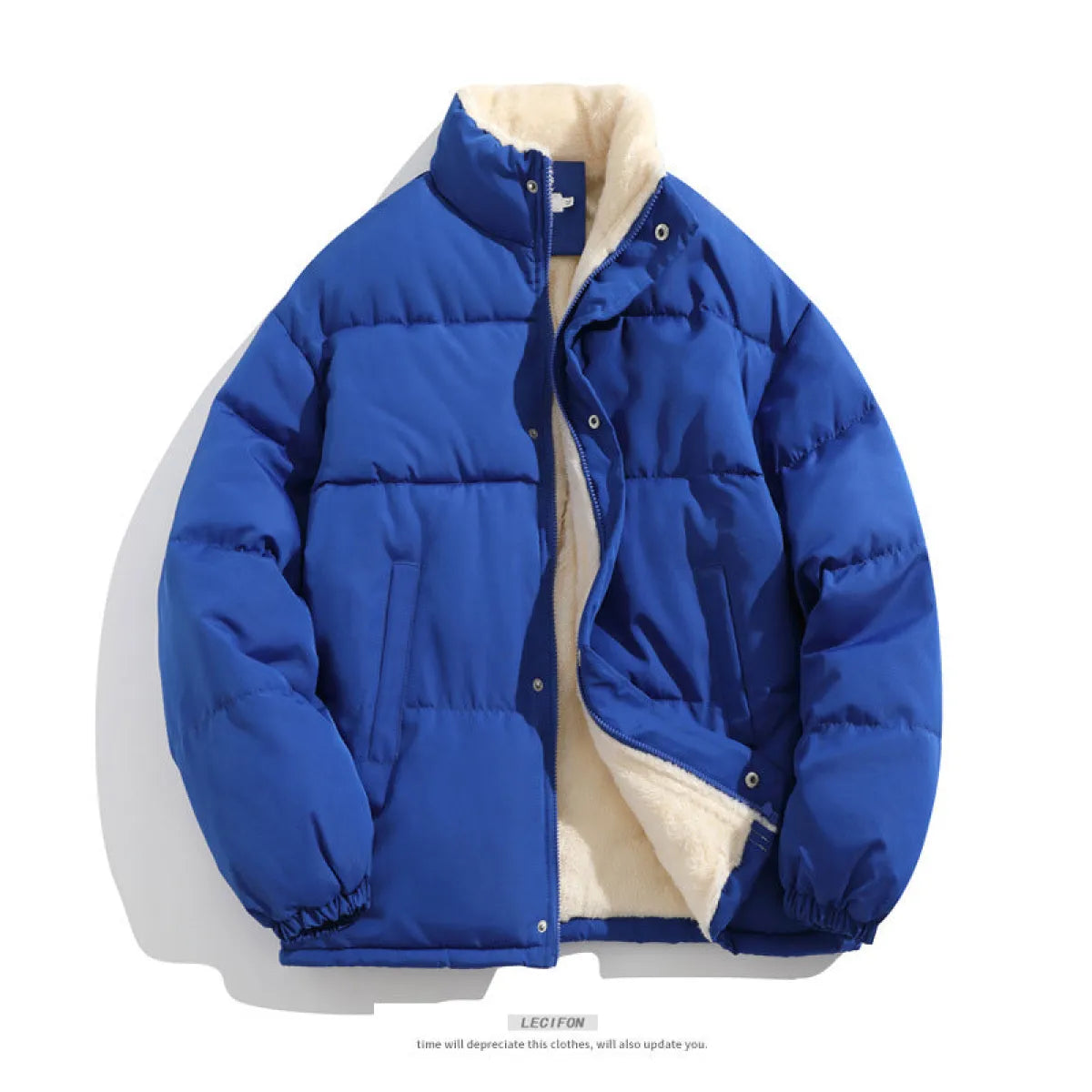 Korean Style Fleece-Lined Loose Jacket - Jackets & Coats - Jacket - 7