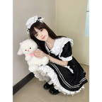 Japanese Black and White Lolita Maid Dress - All Dresses - Lolita Dress - 5