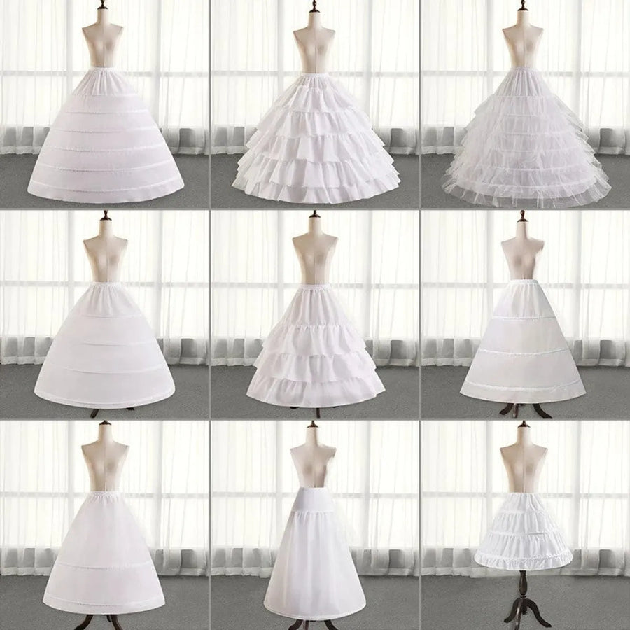 White Bridal Petticoat with Adjustable Waist - Best Sellers - Petticoat - 1