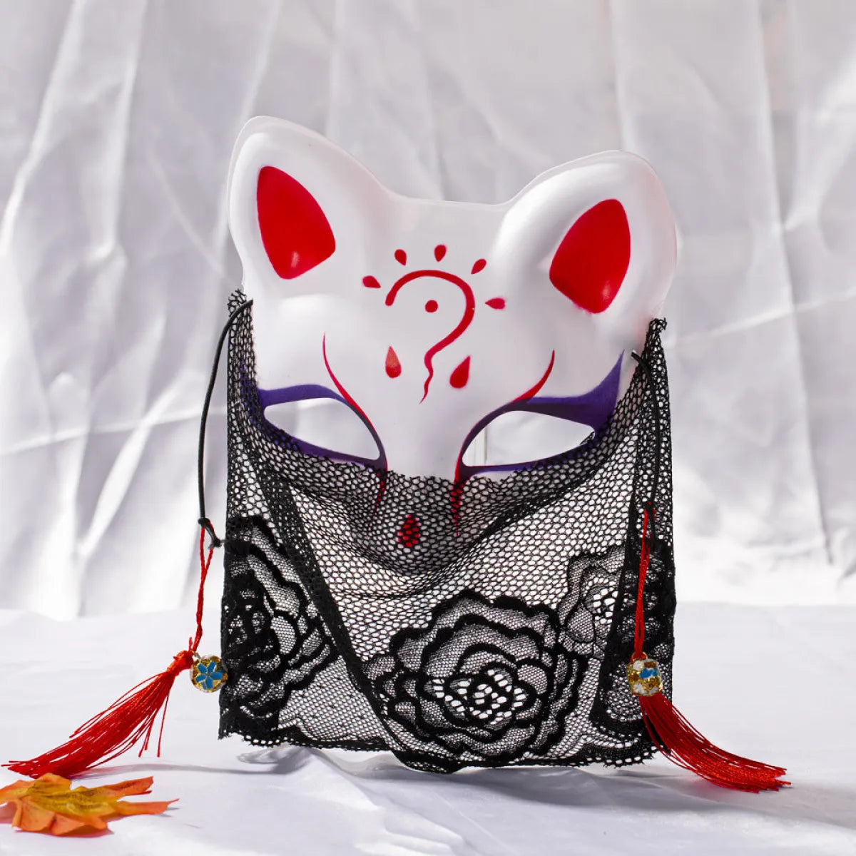 Lace Cat-Faced Fox Cosplay Mask - Best Sellers - Costume Props - 1