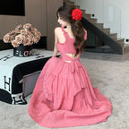 Rose Pink French Resort Midi Dress - All Dresses - Midi Dress - 3