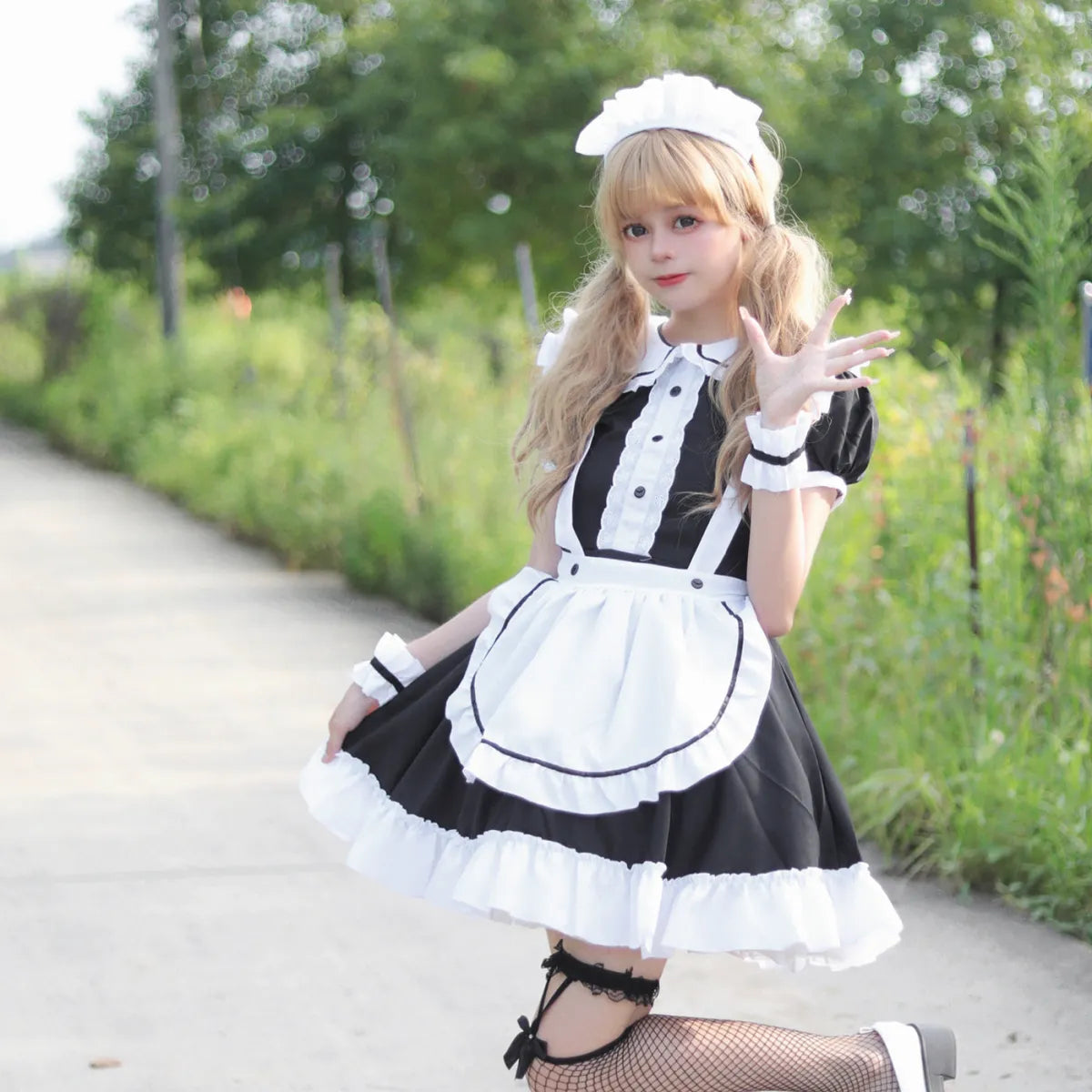Japanese Style Sweet Lolita Maid Cosplay Costume - Women’s Clothing & Accessories - Cosplay Outfit - 6