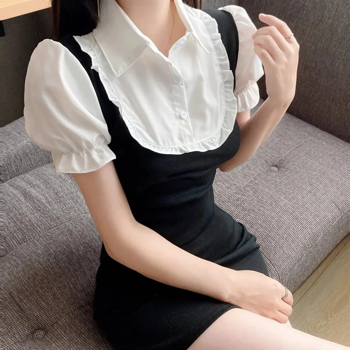 Pure Lust Two-Piece Style Mini Dress - All Dresses - Mini Dress - 3