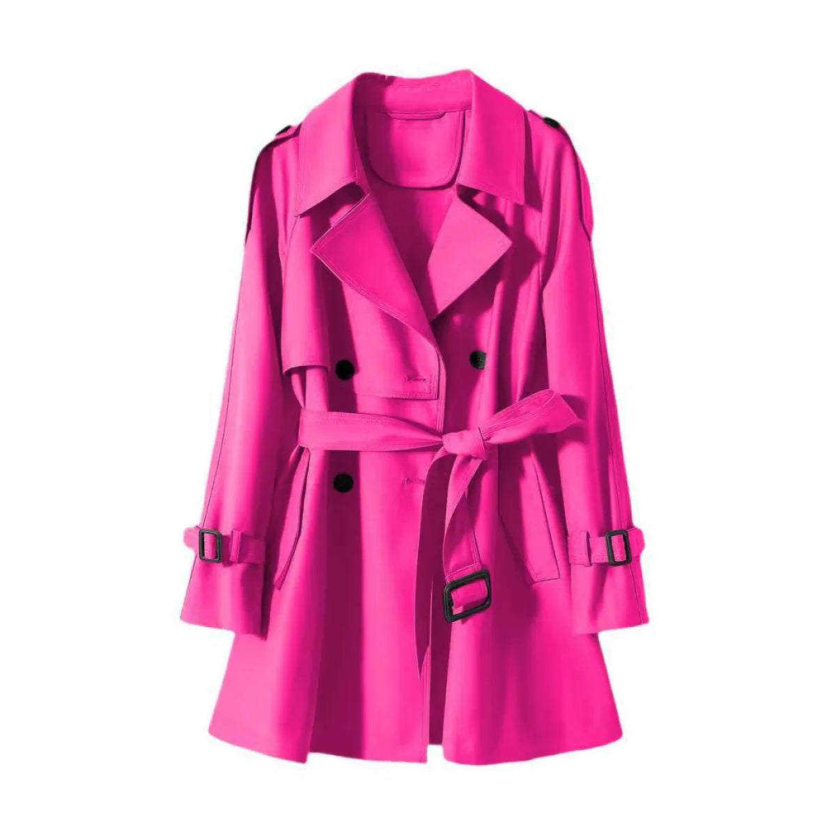 Short Structured Trench Coat Blazer - Best Sellers - Trench Coat - 11