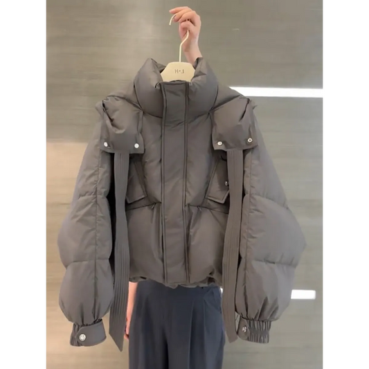 Korean Style Cotton-Padded Winter Jacket - Women’s - Jacket - 6