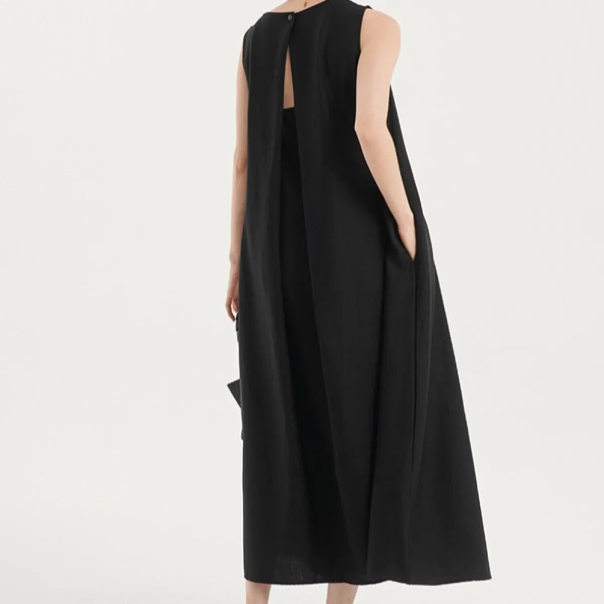 Korean French Backless A-Line Maxi Dress - All Dresses - Maxi Dress - 4