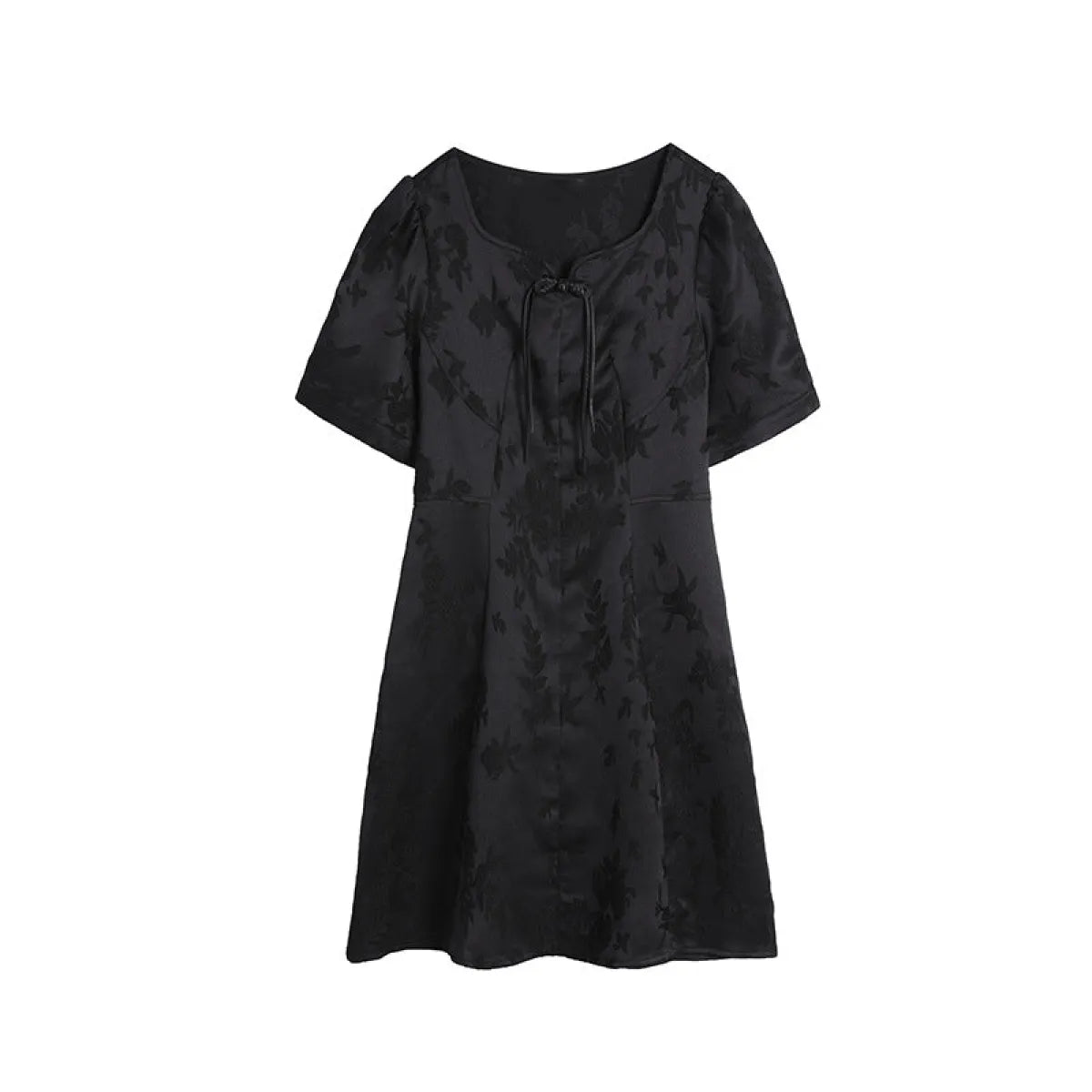 Retro Chinoiserie Bow A-Line Midi Dress - All Dresses - Midi Dress - 5