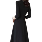 Elegant French V-Neck A-Line Mini Dress - All Dresses - Mini Dress - 5