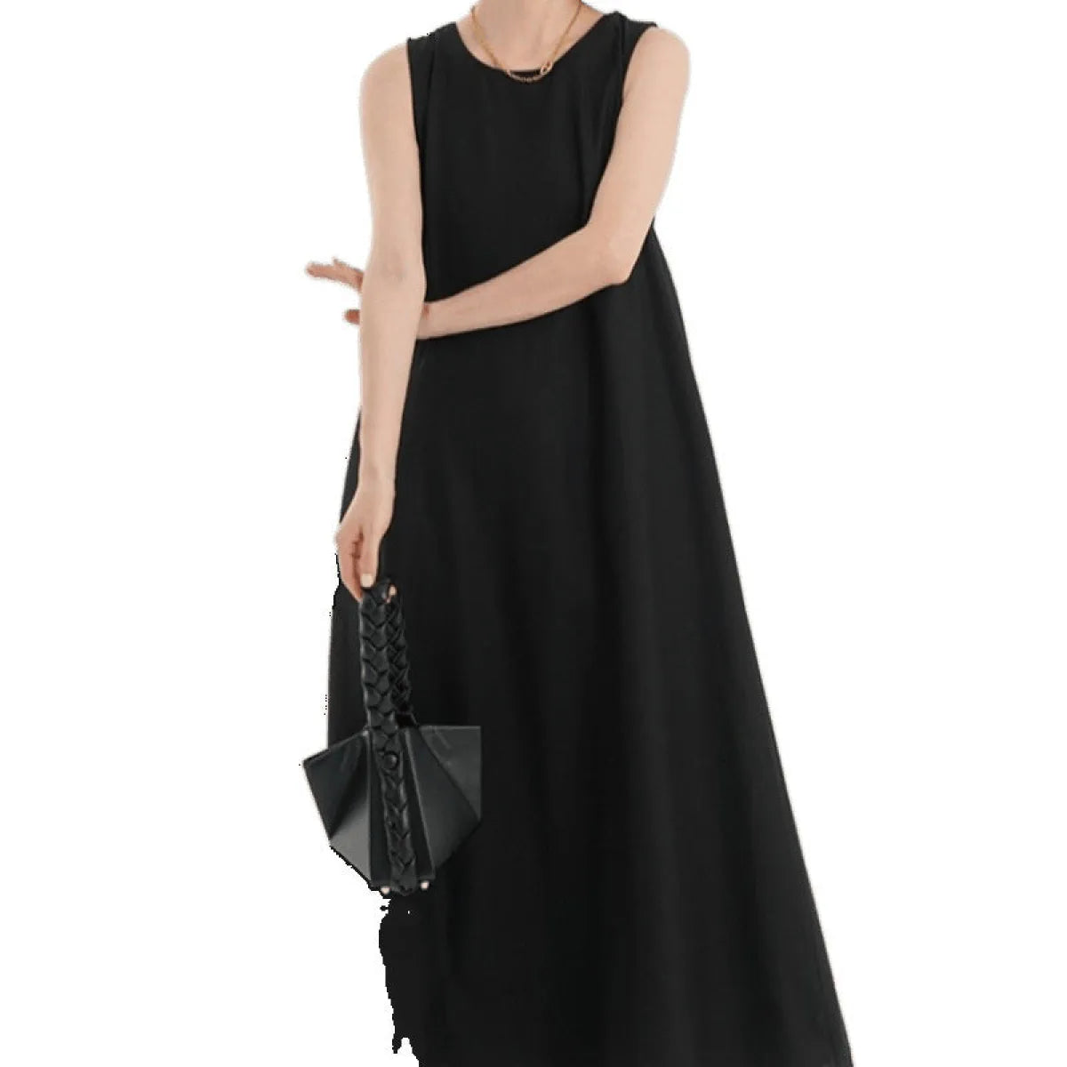 Korean French Backless A-Line Maxi Dress - All Dresses - Maxi Dress - 3