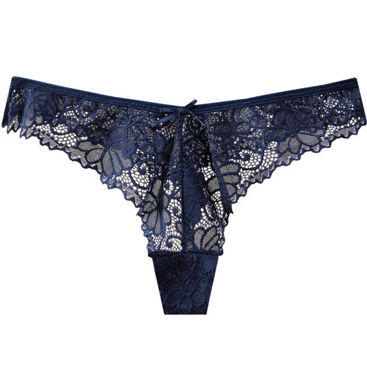 Low Waist Lace Thong with Cotton Lining - Women’s Clothing & Accessories - Panties - 11