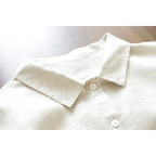 Artistic Cotton Linen Shirt Dress - All Dresses - Midi Dress - 2
