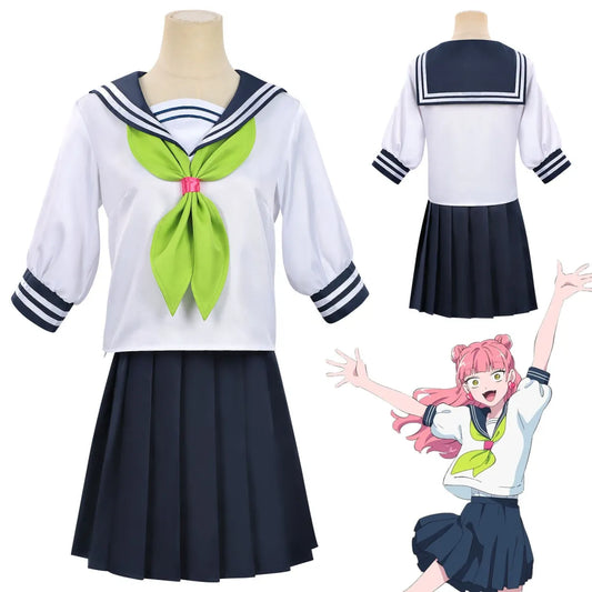 JK School Uniform Cosplay Set – Anime Sailor Top & Pleated Skirt - Bottoms - Cosplay Outfit - 1