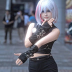 Buckle Arm Sleeve Gloves - Harajuku Style - Accessories - 4