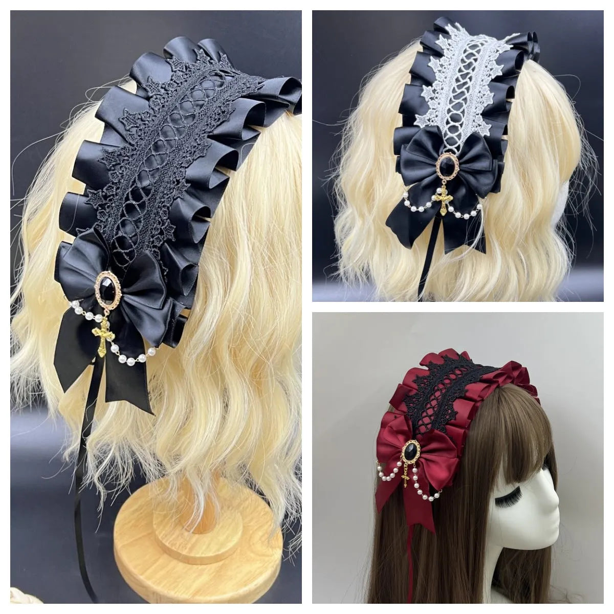 Gothic Lolita Angel Cross Hair Band - Accessories - Accessories - 2