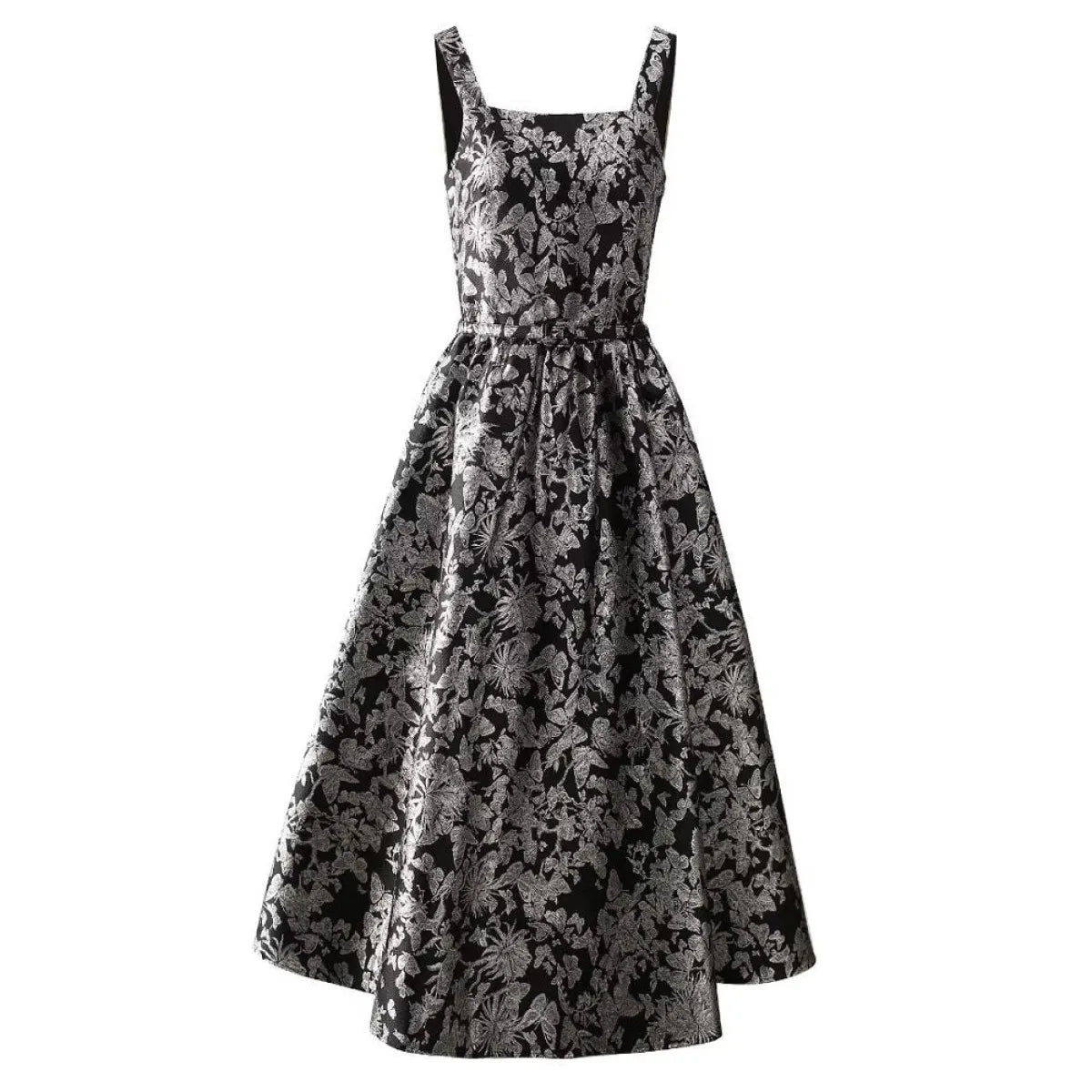 Jacquard Halter Swing Maxi Dress - All Dresses - Maxi Dress - 3