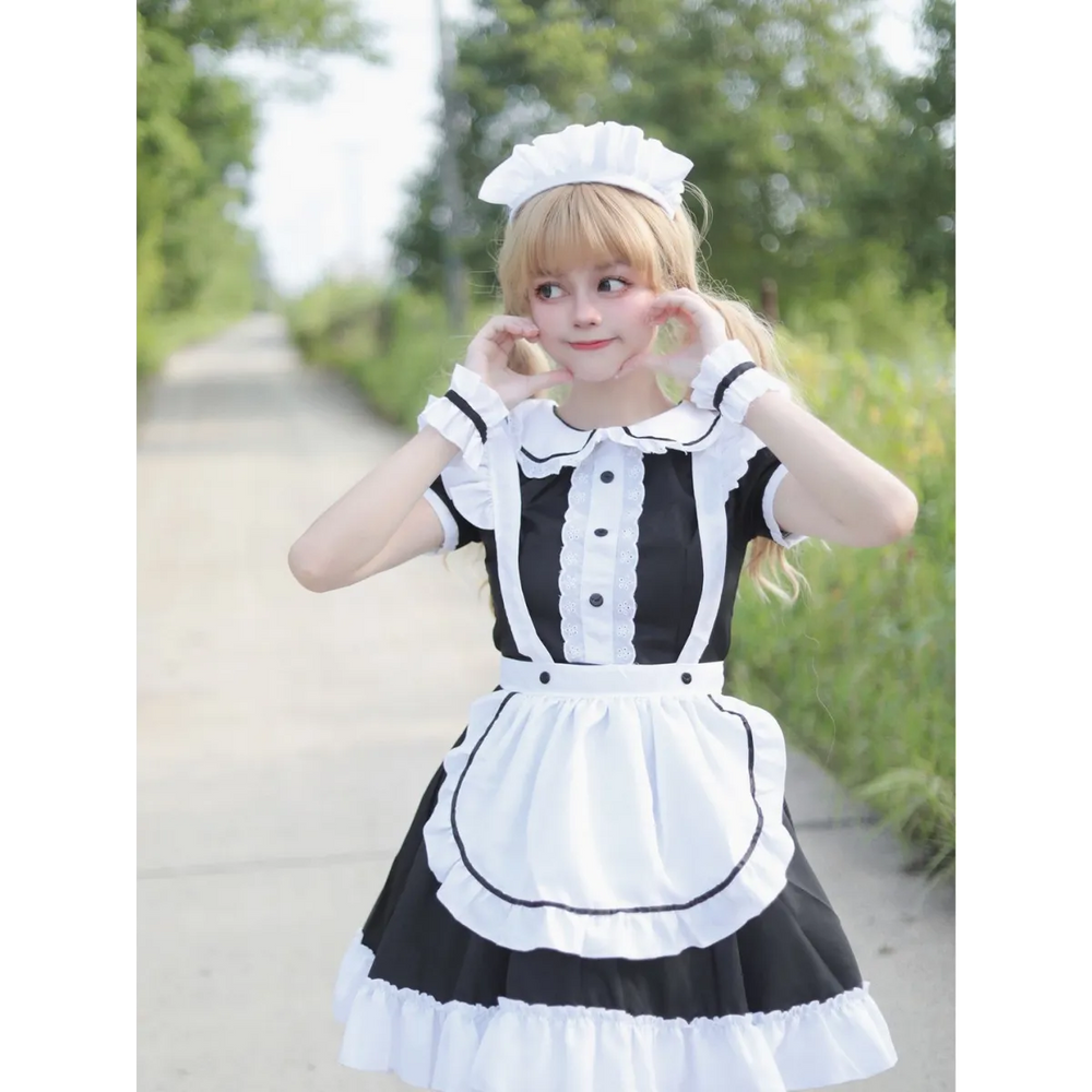 Japanese Style Sweet Lolita Maid Cosplay Costume - Women’s Clothing & Accessories - Cosplay Outfit - 1
