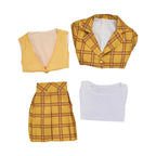 Yellow Plaid School Uniform Cosplay Blazer & Skirt Set - Bottoms - Cosplay Outfit - 5