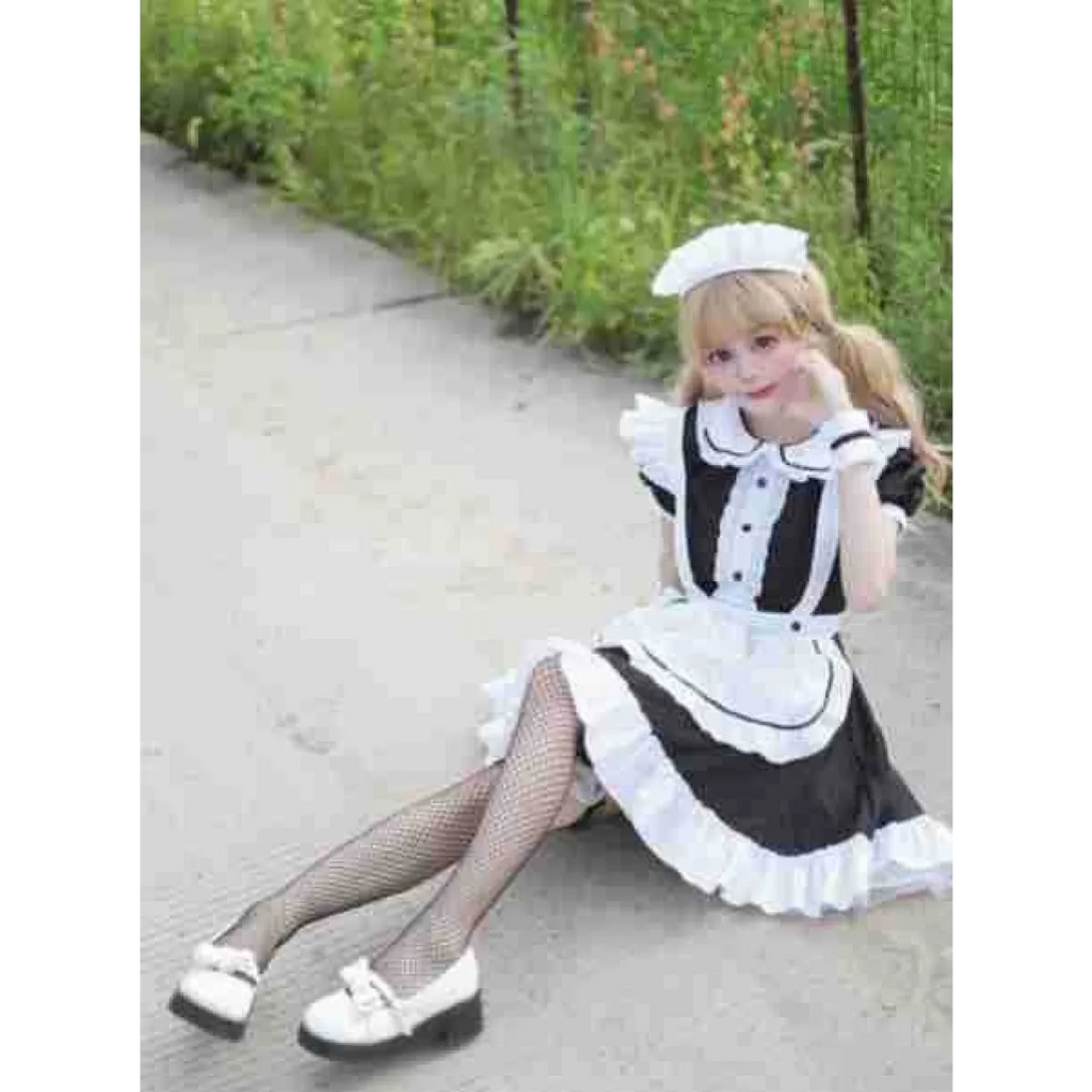 Japanese Style Sweet Lolita Maid Cosplay Costume - Women’s Clothing & Accessories - Cosplay Outfit - 4