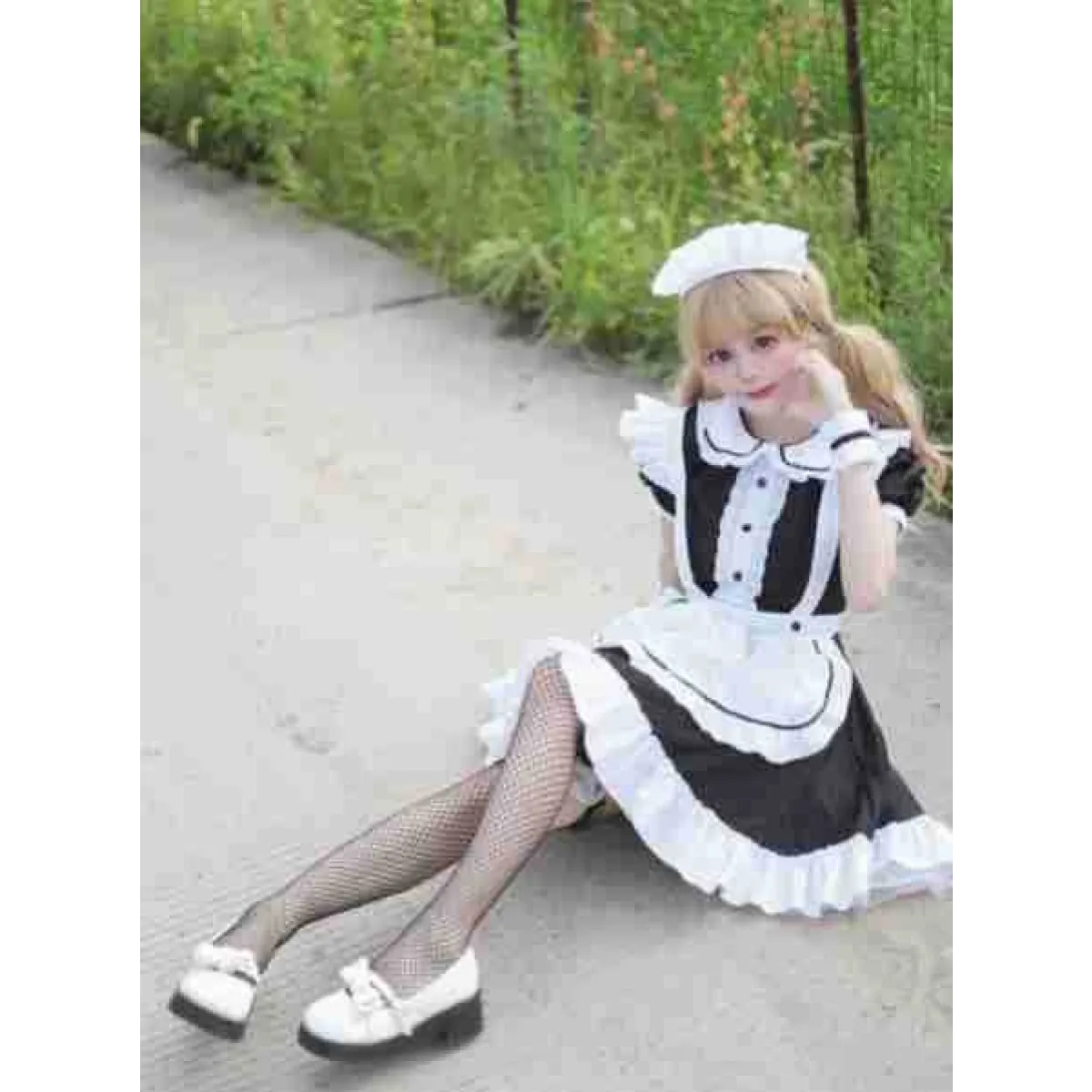 Japanese Style Sweet Lolita Maid Cosplay Costume - Women’s Clothing & Accessories - Cosplay Outfit - 4
