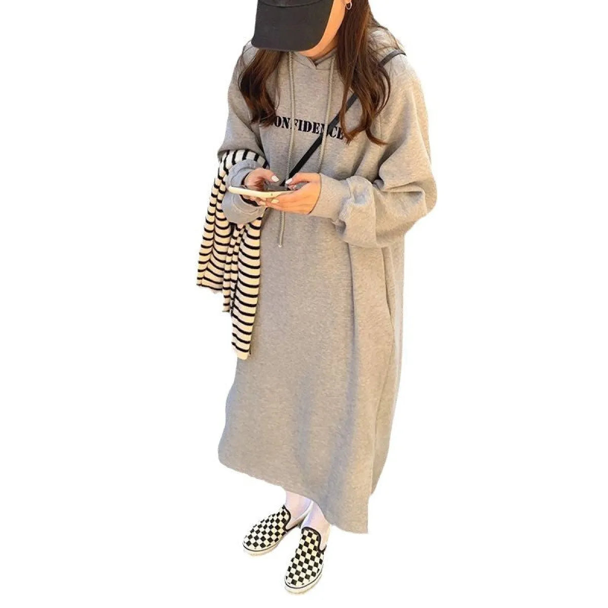Korean BF Fleece-Lined Maxi Dress - All Dresses - Maxi Dress - 5