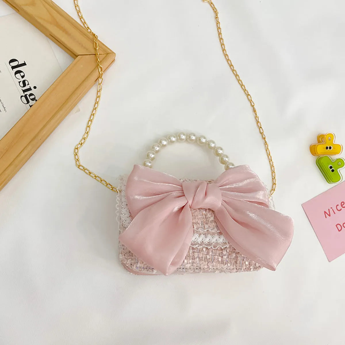 Pearl Bow Korean Shoulder Handbag - Women Bags & Wallets - Handbag / Purse - 16