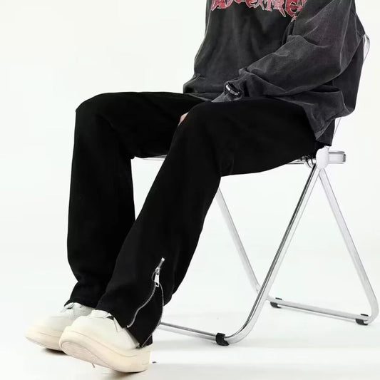 Black Ripped Straight-Leg Jeans - Best Sellers - Jeans - 6