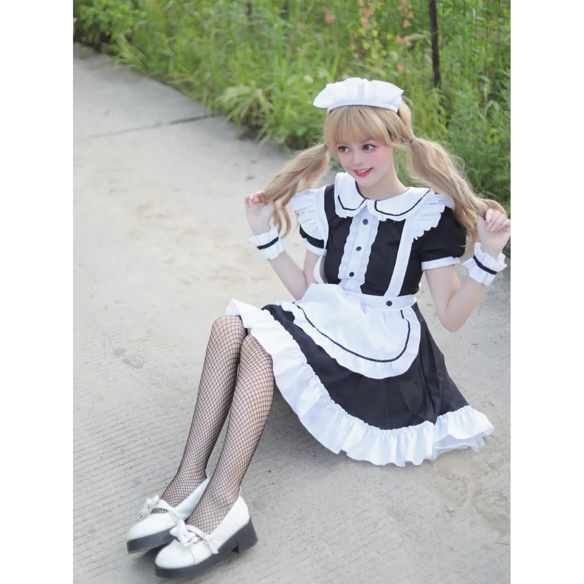 Japanese Style Sweet Lolita Maid Cosplay Costume - Women’s Clothing & Accessories - Cosplay Outfit - 3