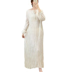 French Style A-Line Lantern Sleeve Maxi Dress - All Dresses - Maxi Dress - 8