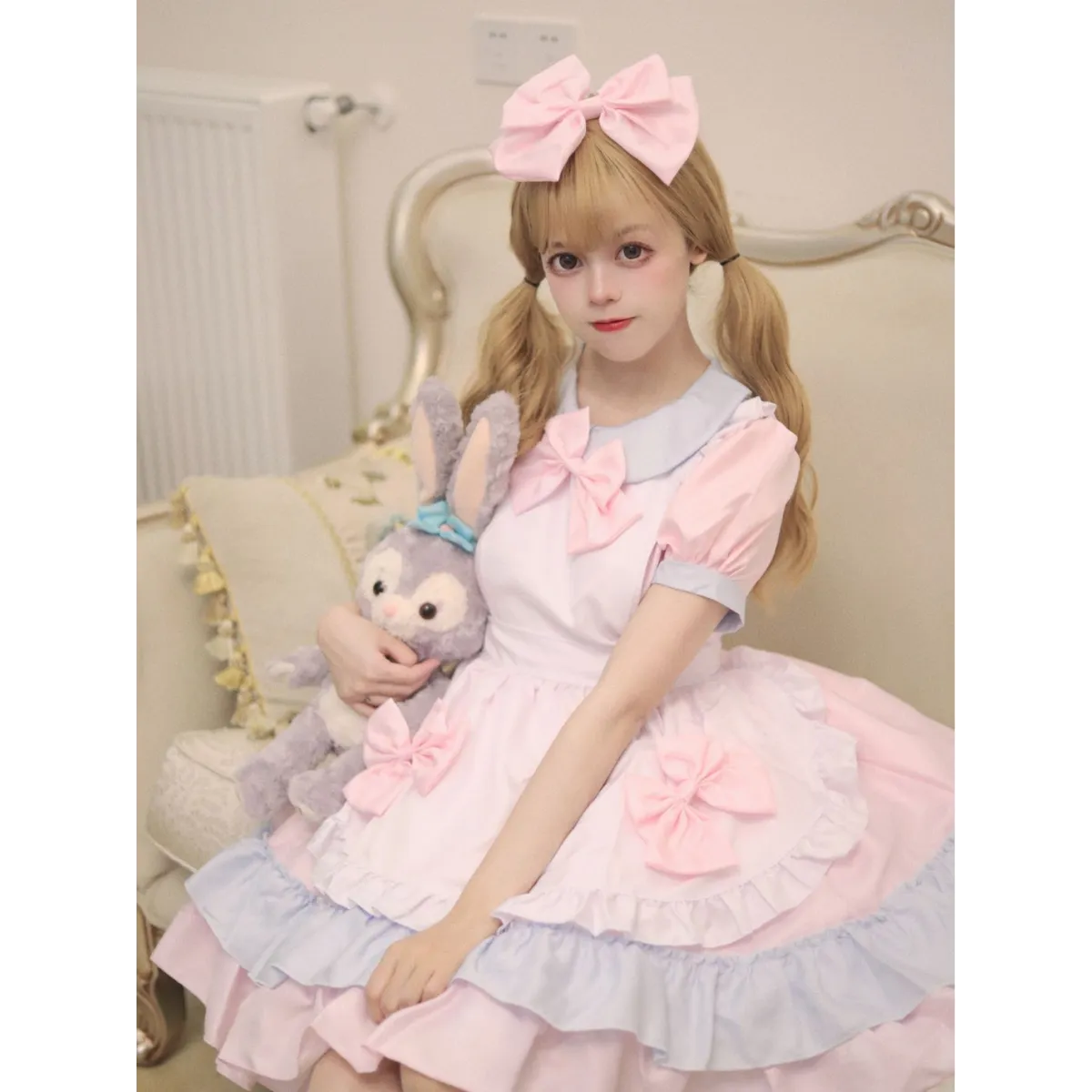 Sweet Lolita Maid Cafe Cosplay Dress Set - All Dresses - Cosplay Outfit - 5