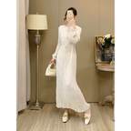 French Style A-Line Lantern Sleeve Maxi Dress - All Dresses - Maxi Dress - 2