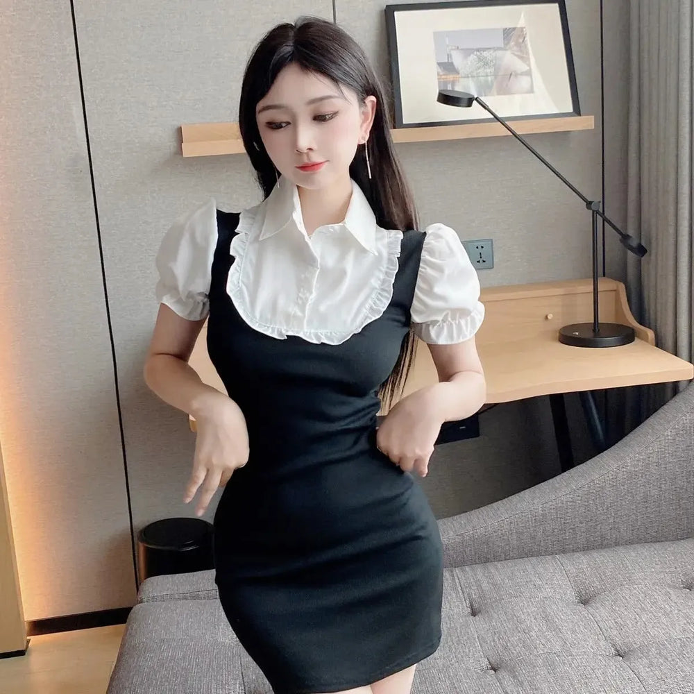 Pure Lust Two-Piece Style Mini Dress - All Dresses - Mini Dress - 1
