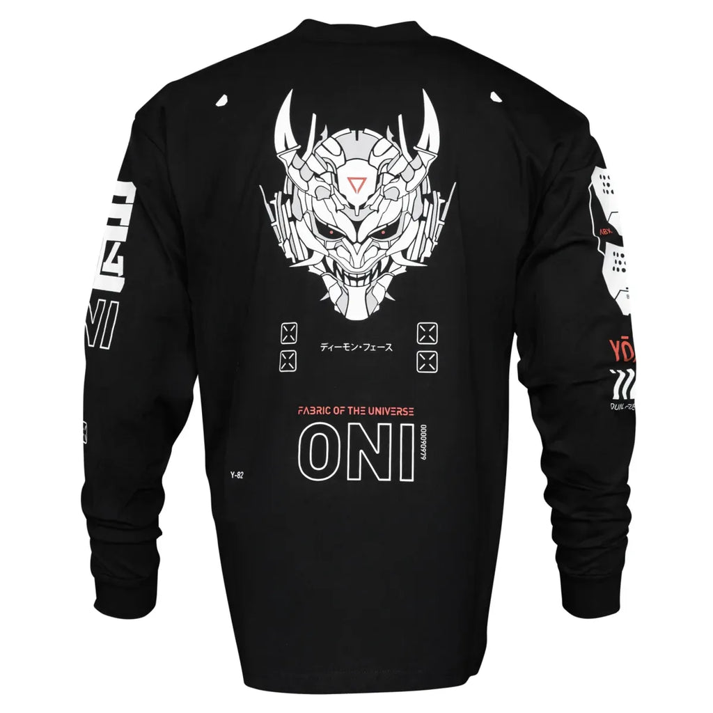 ONI Graphic Long Sleeve Tee by Fabric of the Universe - T-Shirts - T-Shirt - 1