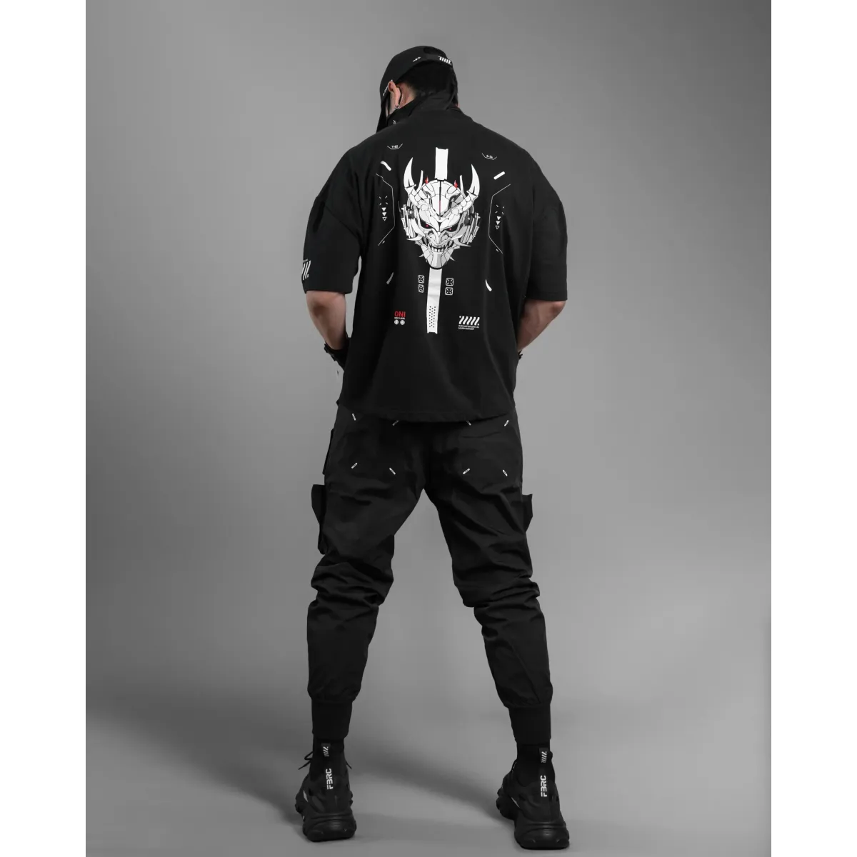 ONI 2.0 Cyber Oni Oversized Graphic Tee - T-Shirts - T-Shirt - 3