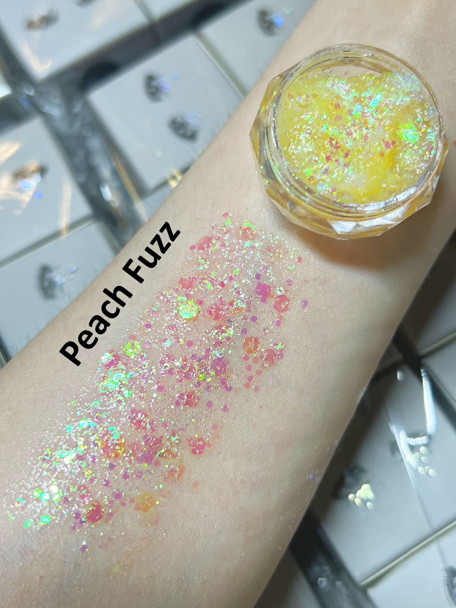 Gel Glitter Tears Festival Makeup