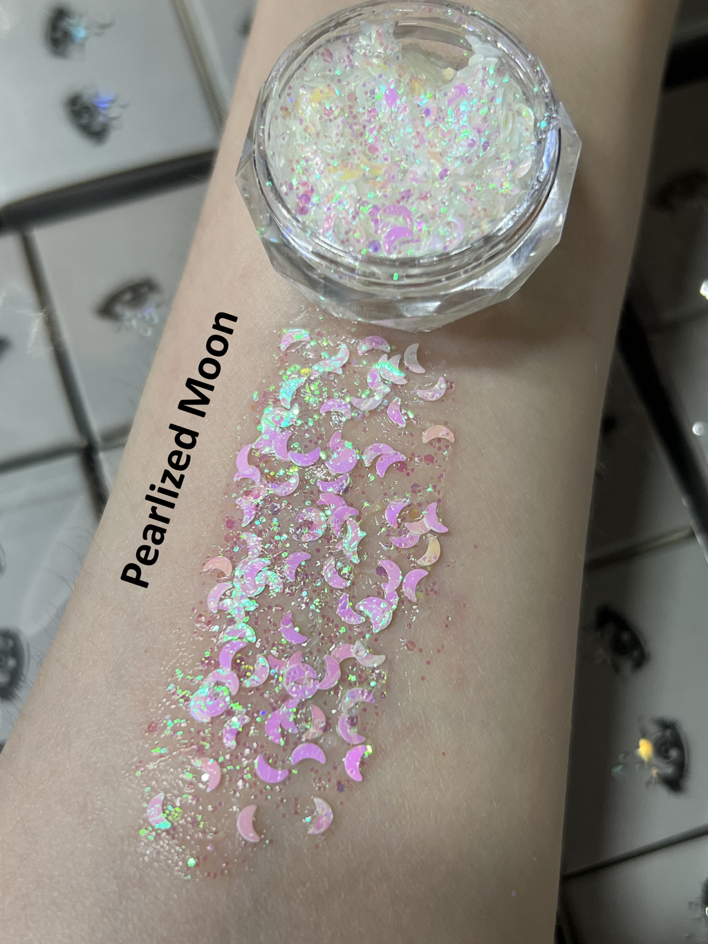 Gel Glitter Tears Festival Makeup