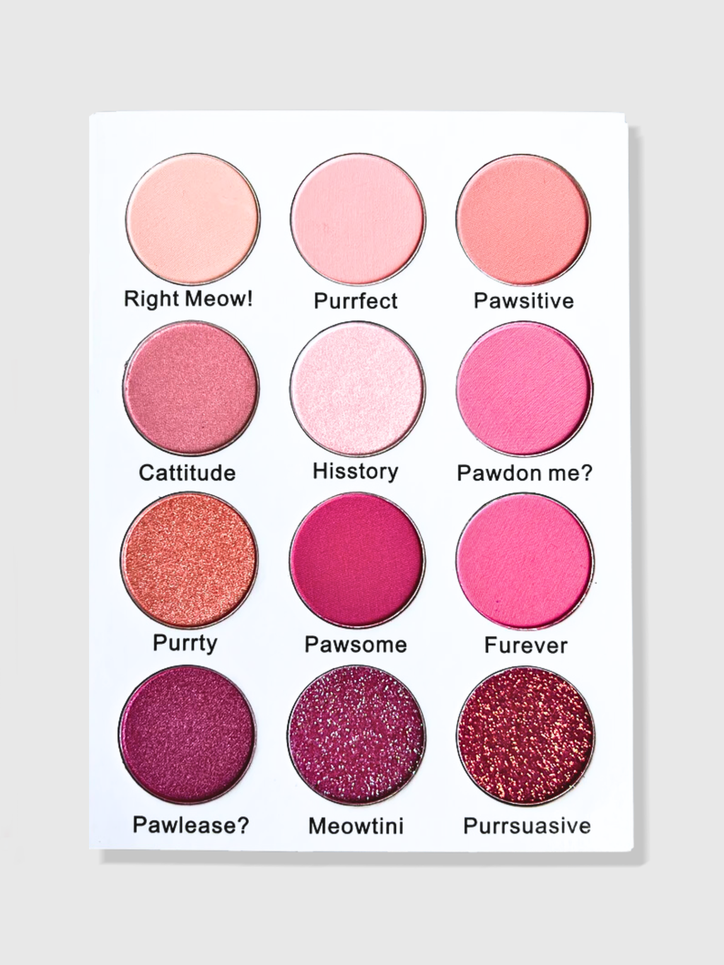 Cattitude Pink Eyeshadow Palette