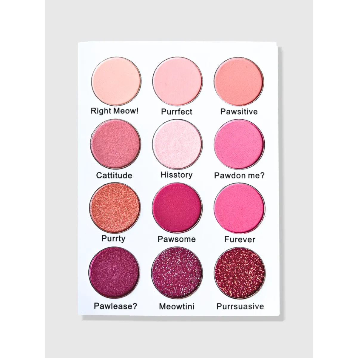 Cattitude Pink Eyeshadow Palette - Harajuku Style - Cosmetics - 2