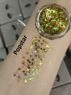 Gel Glitter Tears Festival Makeup