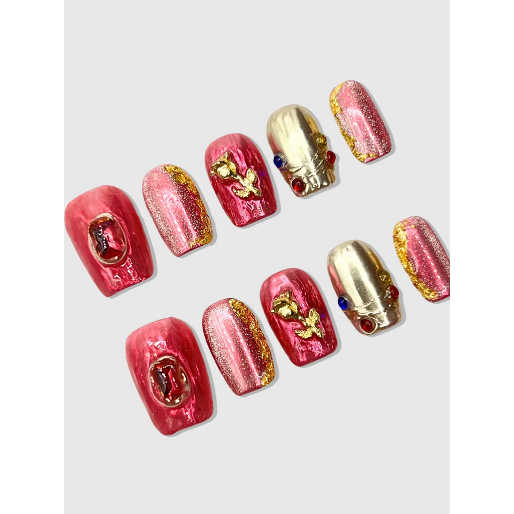 Pretty Guardian Jewel Press-On Nails Set - Harajuku Style - Cosmetics - 3