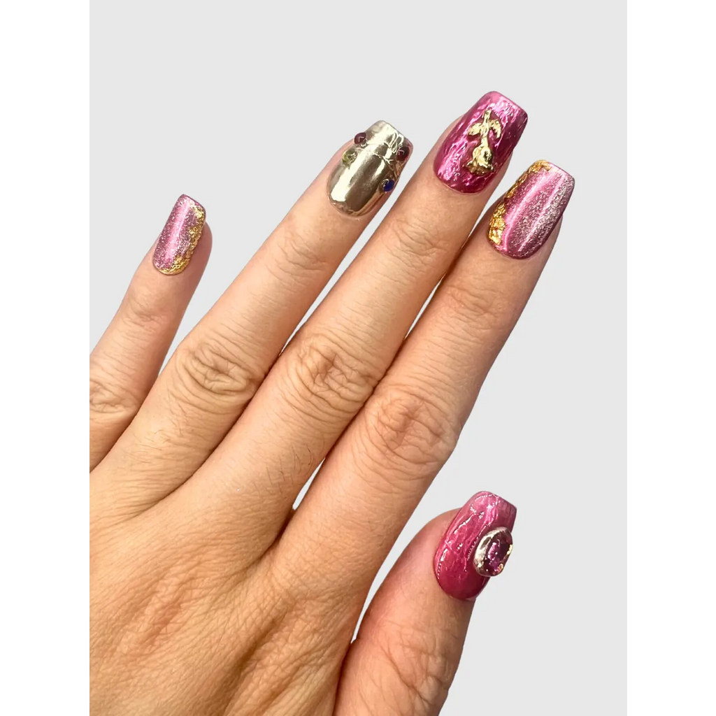 Pretty Guardian Jewel Press-On Nails Set - Harajuku Style - Cosmetics - 2