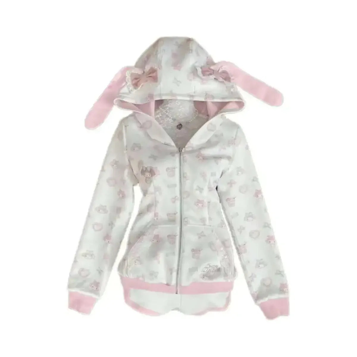 My Melody Y2K Cartoon Zip-Up Hoodie - Best Sellers - Hoodie - 7