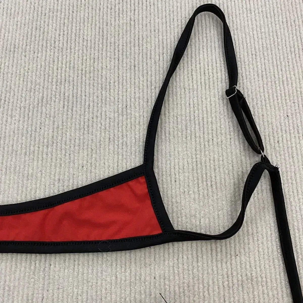 Y2K Contrast Lace-Up Backless Bikini Set - Swimsuits - Swimsuit / Bikini / One-Piece Swimwear - 3