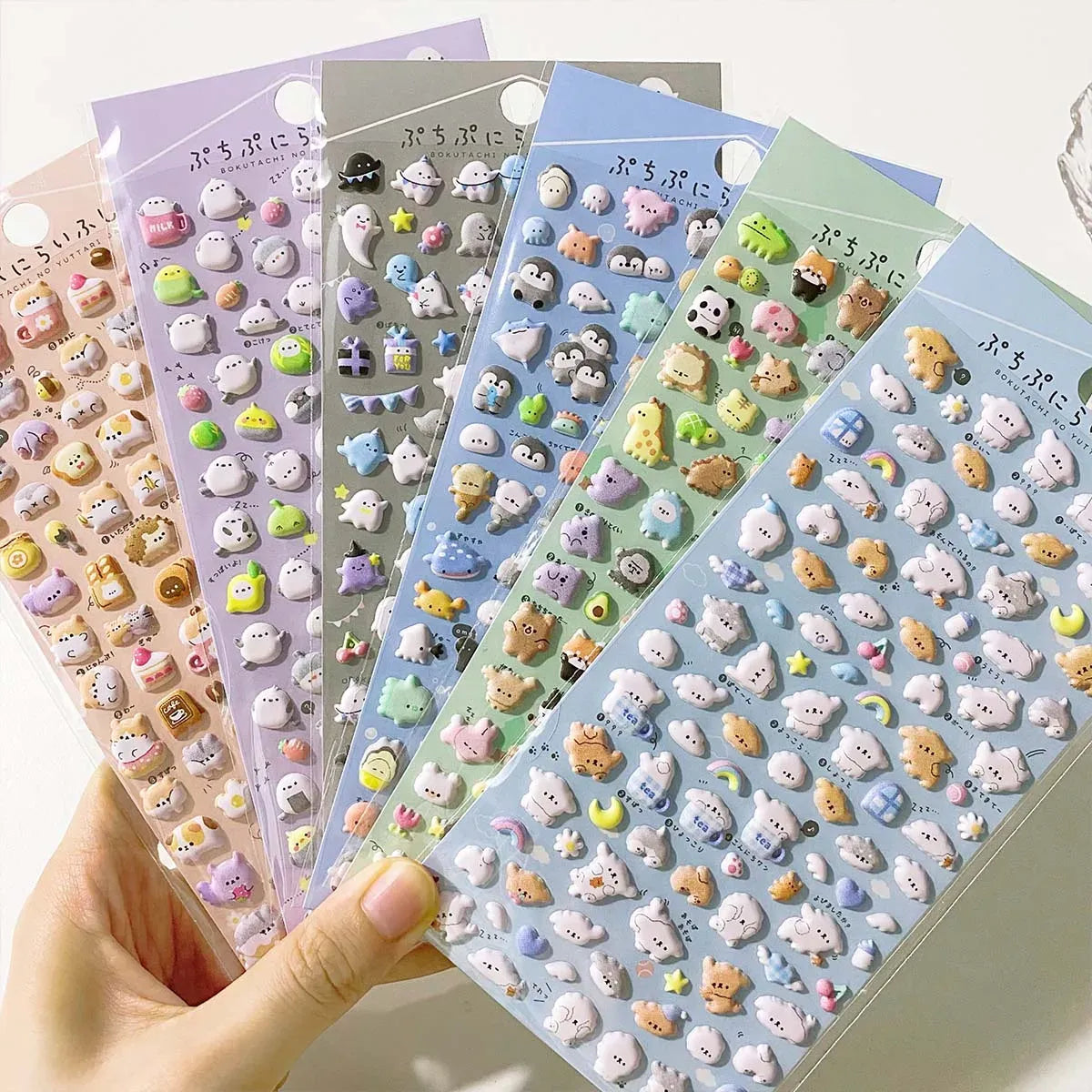 Kawaii Animals 3D Puffy Stickers Sheet - Best Sellers - Sticker / Decal - 1