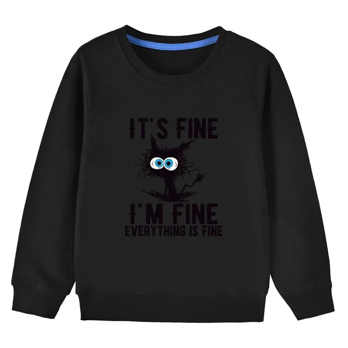 Kids Cotton Cat Print Hoodie - Hoodies & Sweatshirts - Hoodie - 8