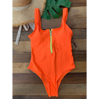 Front Zip Backless One-Piece Monokini Swimsuit - Women’s Clothing & Accessories - Swimsuit / Bikini / One-Piece
